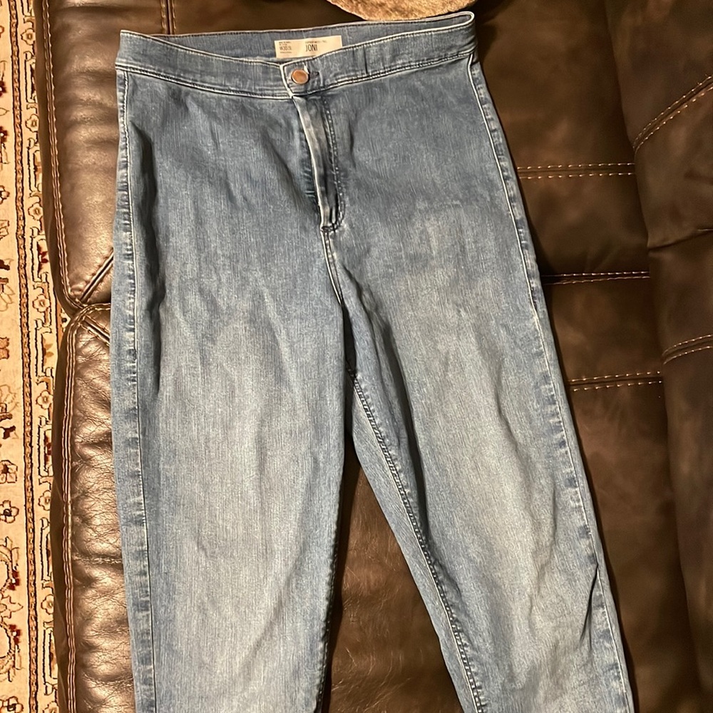 Light blue top shop Joni jean in 36 in inseam